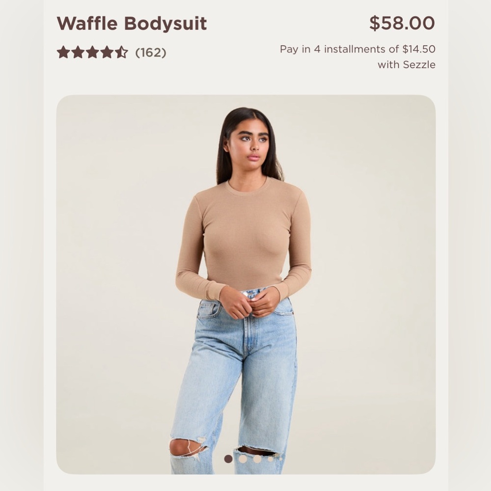 Nuuds Waffle Bodysuit
